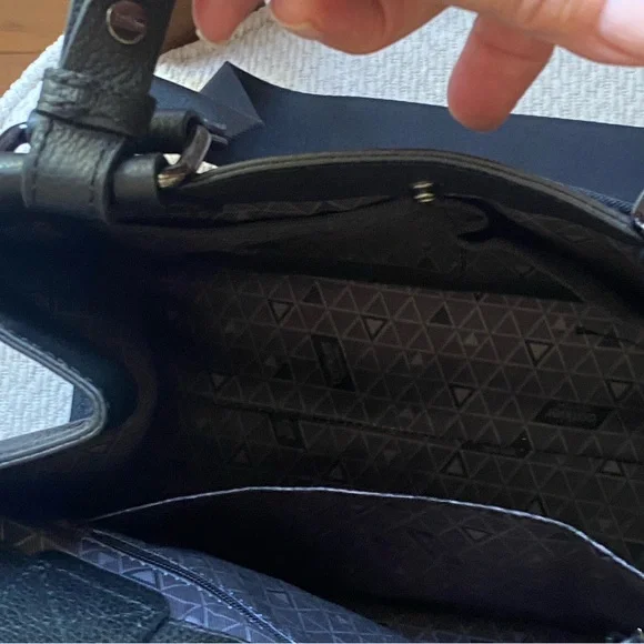 Botkier New York BEDFORD BITE Size 23F2827-ALBLK Black Leather Satchel NWT $288 - Picture 5 of 14